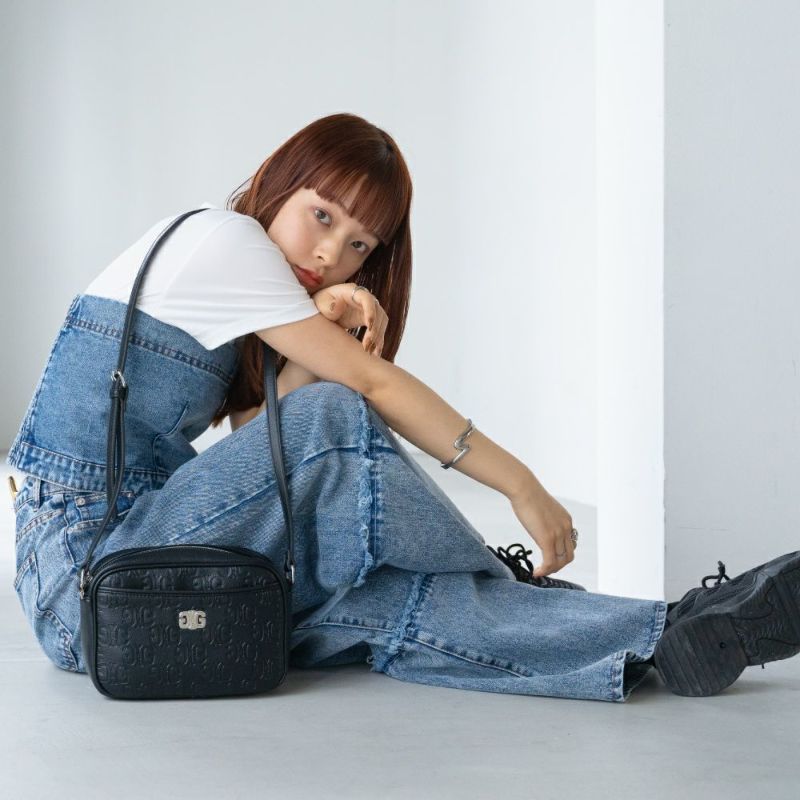 GYDA ノベルティGD emboss denim BAG ブルー