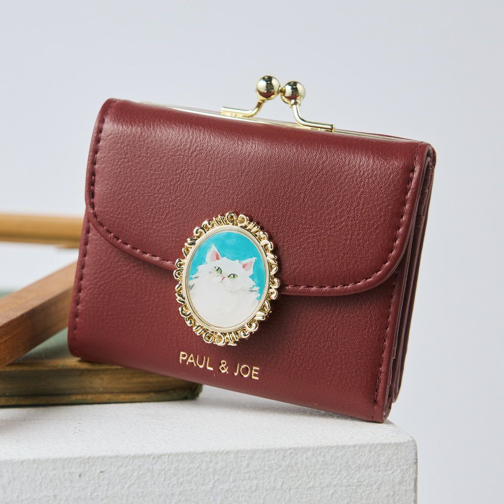PAUL&JOE ACCESSOIRES 口金ミニ財布 キャットブローチ PJA-W1172